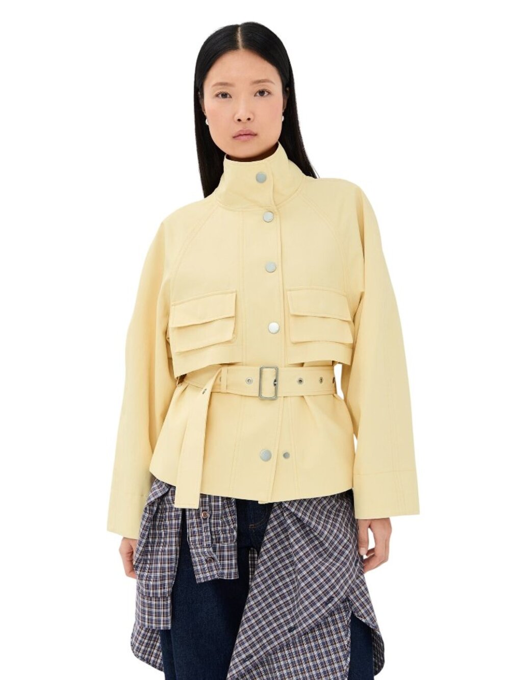 3.1 Phillip Lim Utility Jacket in Ginko Yellow XSmall Womens Coat